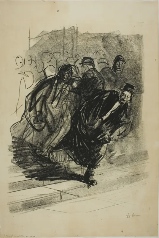 The Lawyer Pursued Wall Art by Jean Louis Forain - High-Resolution Digital Print