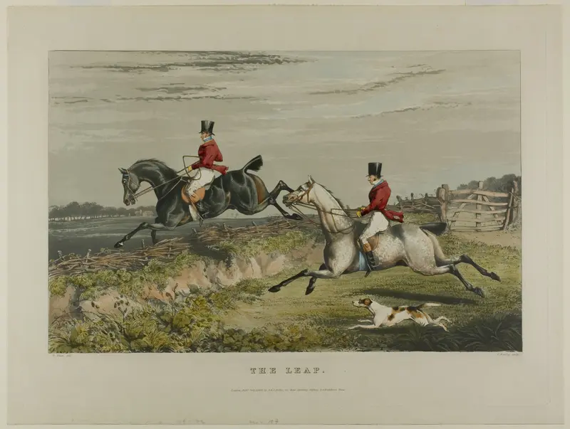 The Leap, from the series Fox Hunting Wall Art by Charles Bentley - High-Resolution Digital Print
