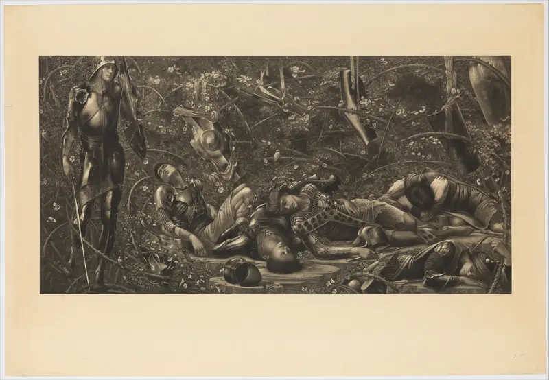 The Legend of the Briar Rose - The Prince Enters the Briar Wood Wall Art by Sir Edward Burne-Jones - High-Resolution Digital Print