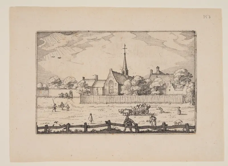 The Leper-House at Haarlem, from Views in the Surroundings of Haarlem (Plaisante Plaetsen)