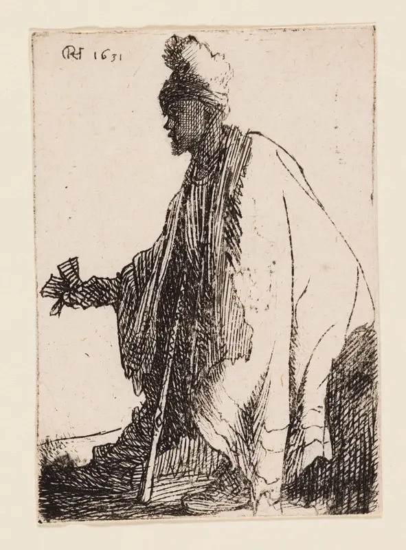 The Leper ("Lazarus Klep") Wall Art by Rembrandt van Rijn - High-Resolution Digital Print