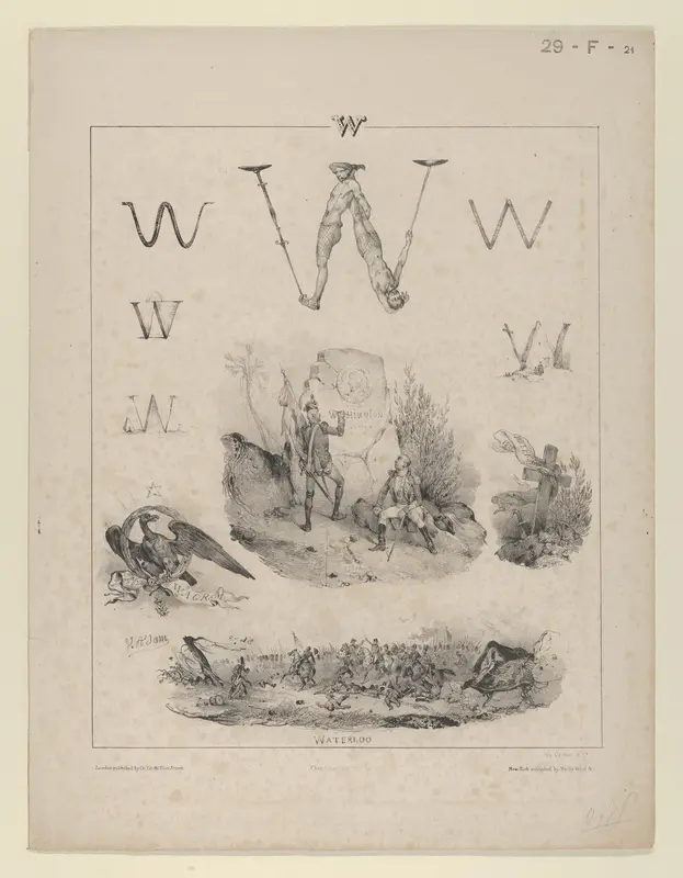The letter "W": Washington, Wagram, Waterloo Wall Art by Victor Adam - High-Resolution Digital Print