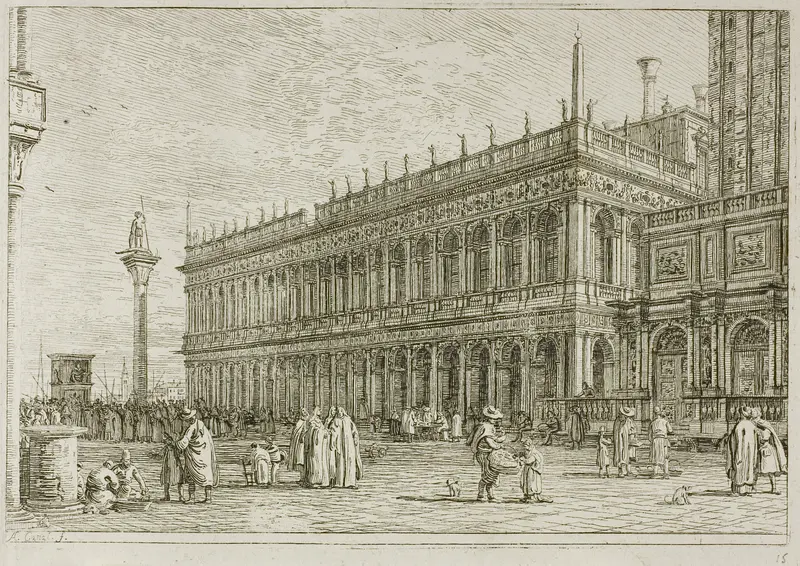 The Library, from Vedute Wall Art by Canaletto - High-Resolution Digital Print