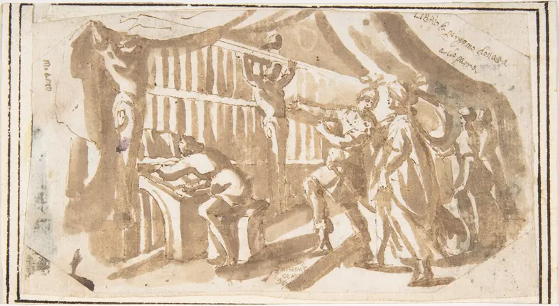 The Library of Pergamus Given to Cleopatra Wall Art by Francesco Allegrini - High-Resolution Digital Print