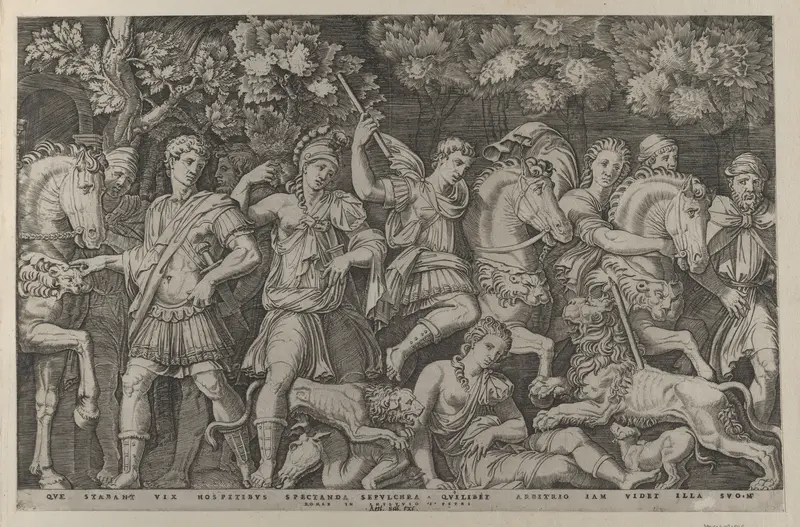 The Lion Hunt, from "Speculum Romanae Magnificentiae"