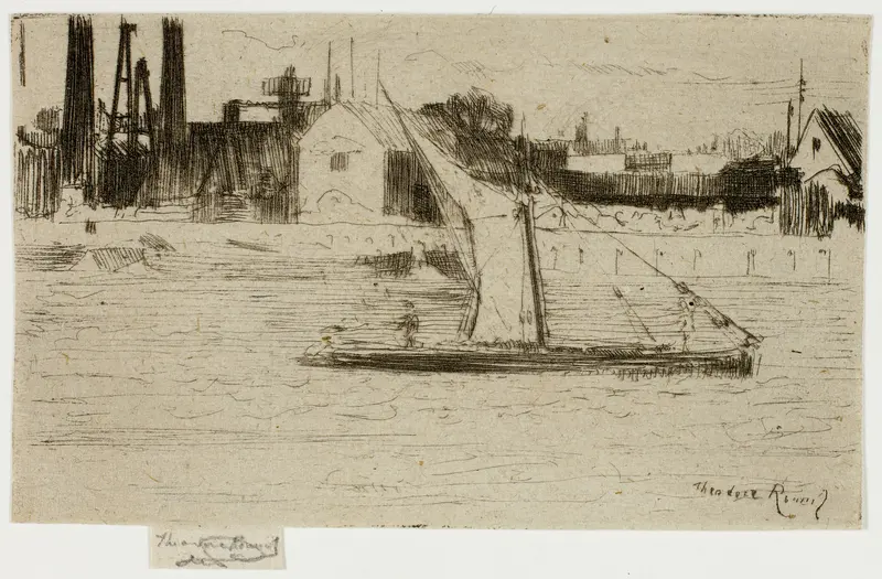 The Little Barge, Chelsea Wall Art by Theodore Roussel - High-Resolution Digital Print