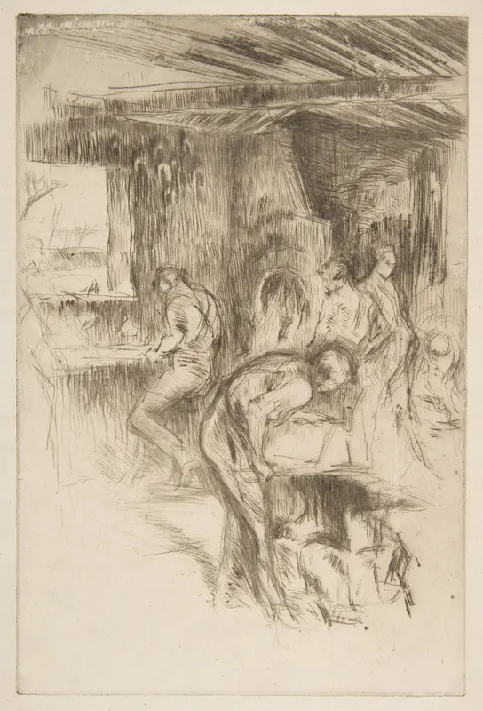 The Little Forge (The Little Forge, Liverpool) Wall Art by James McNeill Whistler - High-Resolution Digital Print