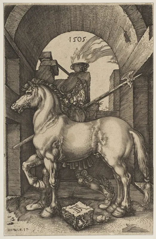 The Little Horse (copy) Wall Art by Jan (Johannes) Wierix - High-Resolution Digital Print