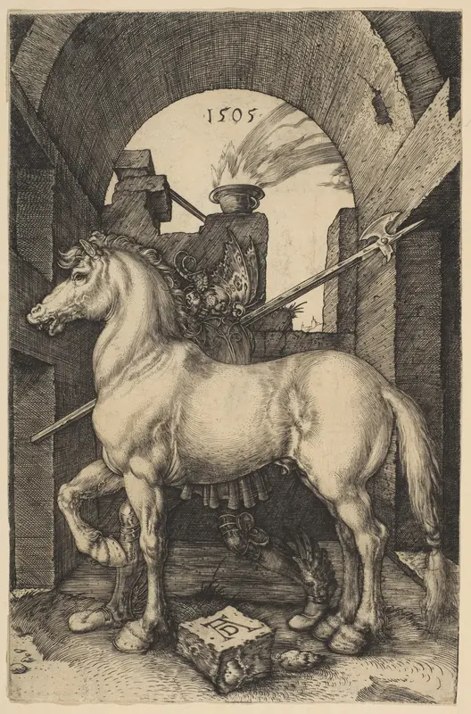 The Little Horse Wall Art by Albrecht Dürer - High-Resolution Digital Print