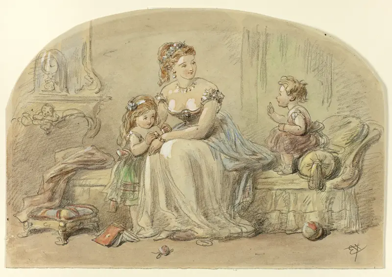 The Little Lecturer Wall Art by Hablot Knight Browne - High-Resolution Digital Print