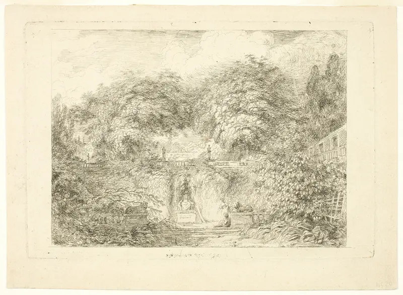 The Little Park Wall Art by Jean Honoré Fragonard - High-Resolution Digital Print