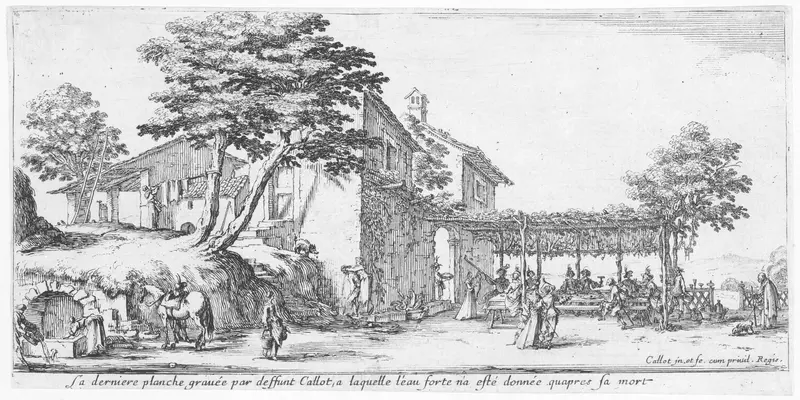 The Little Trellis Wall Art by Jacques Callot - High-Resolution Digital Print