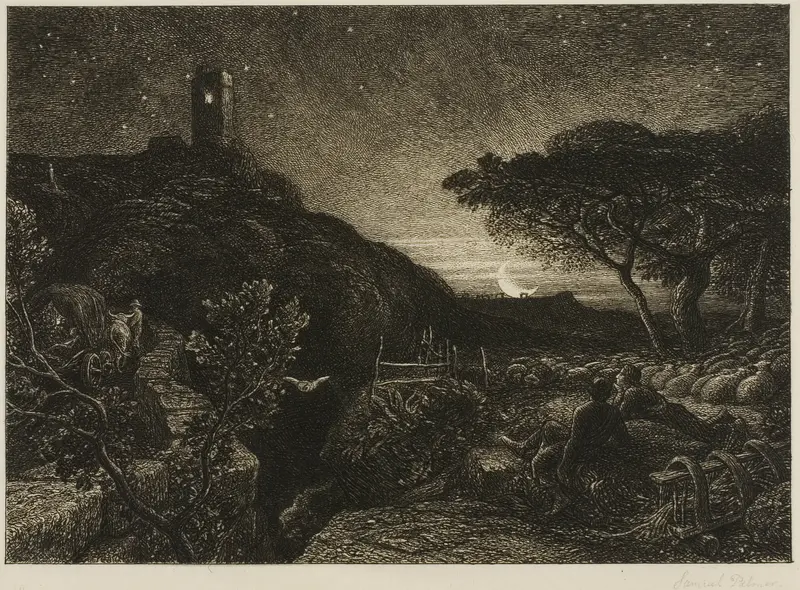 The Lonely Tower Wall Art by Samuel Palmer - High-Resolution Digital Print