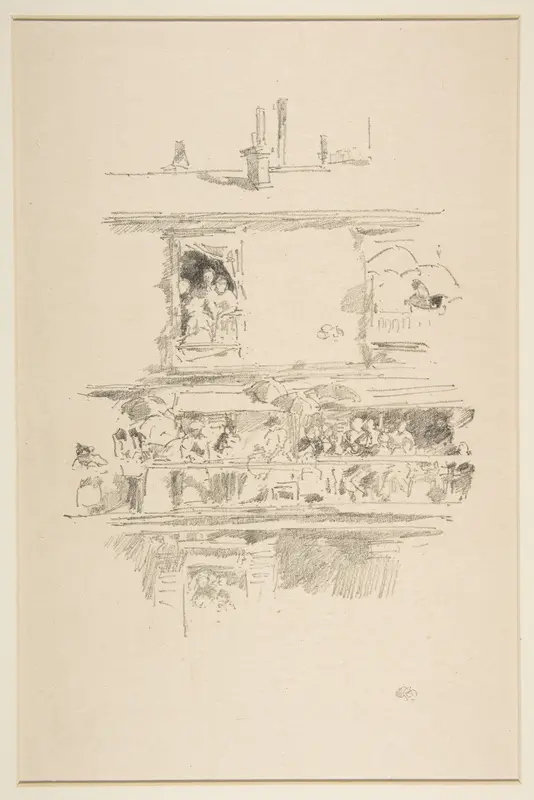 The Long Balcony (Paris Windows, The Long Balcony) Wall Art by James McNeill Whistler - High-Resolution Digital Print