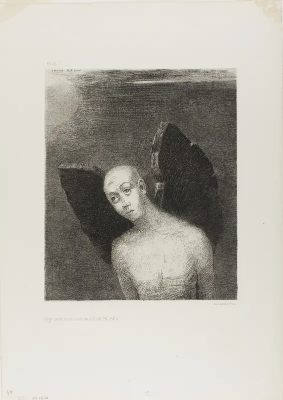 The Lost Angel Then Opened Black Wings, from Night