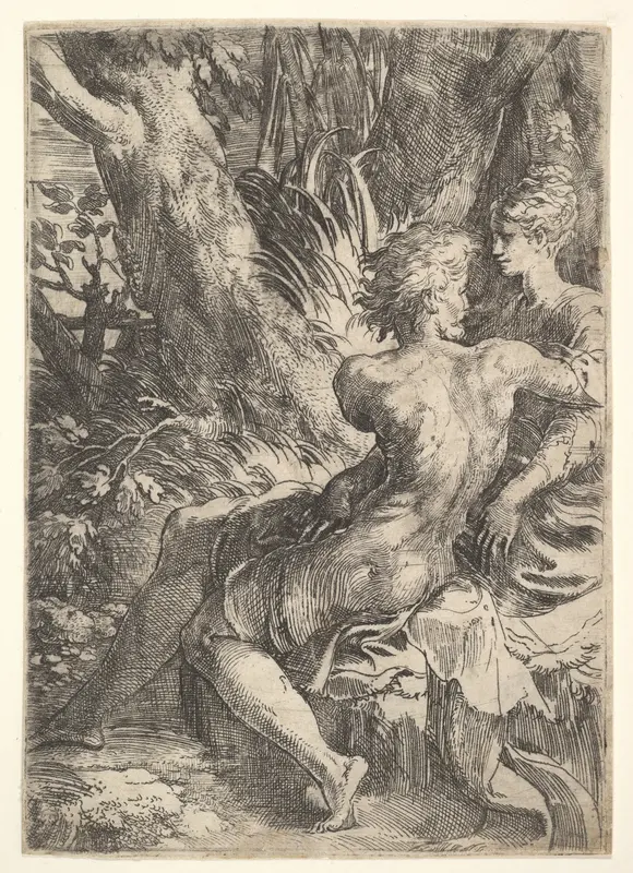 The Lovers Wall Art by Parmigianino (Girolamo Francesco Maria Mazzola) - High-Resolution Digital Print