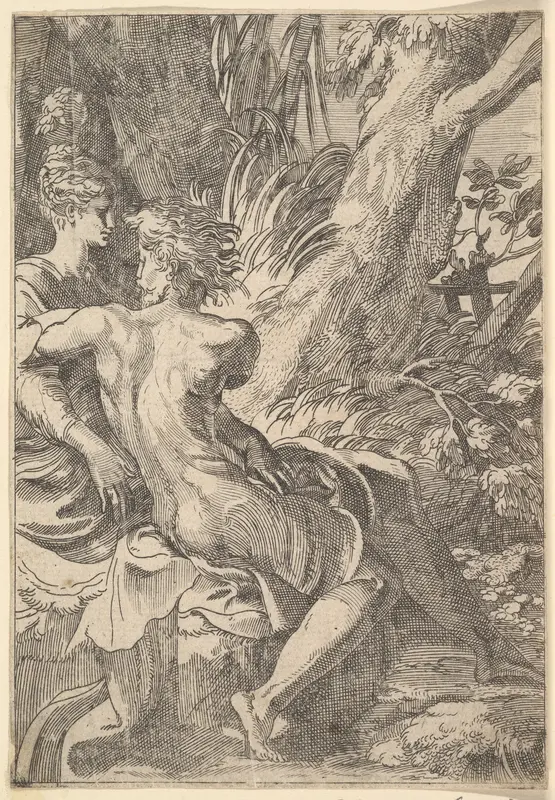 The Lovers Wall Art by Anonymous, Italian, 16th to 17th century - High-Resolution Digital Print