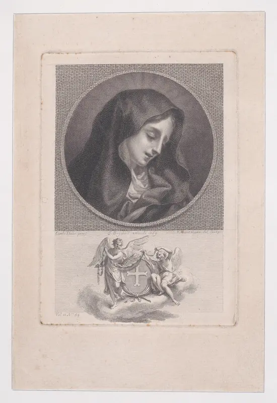 The Madonna Weeping Wall Art by Francesco Bartolozzi - High-Resolution Digital Print