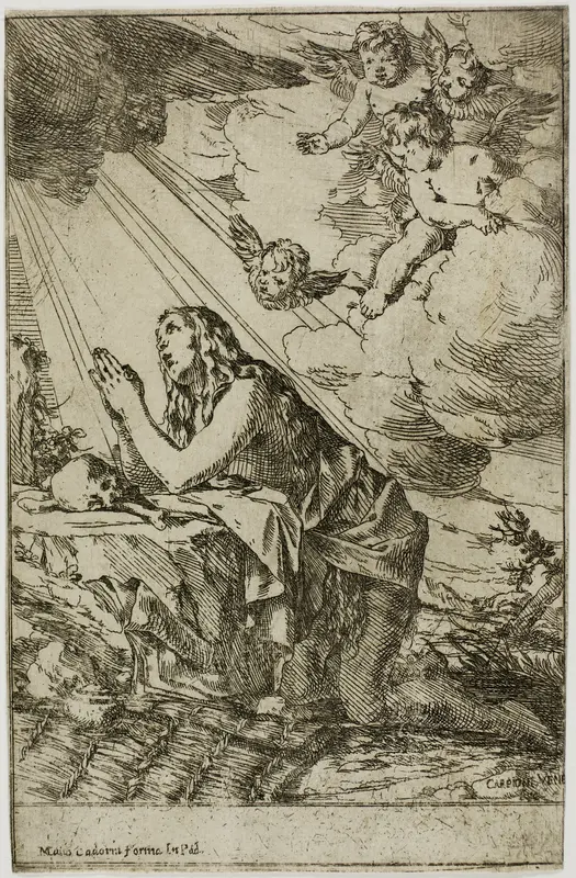 The Magdalen Wall Art by Giulio Carpioni - High-Resolution Digital Print