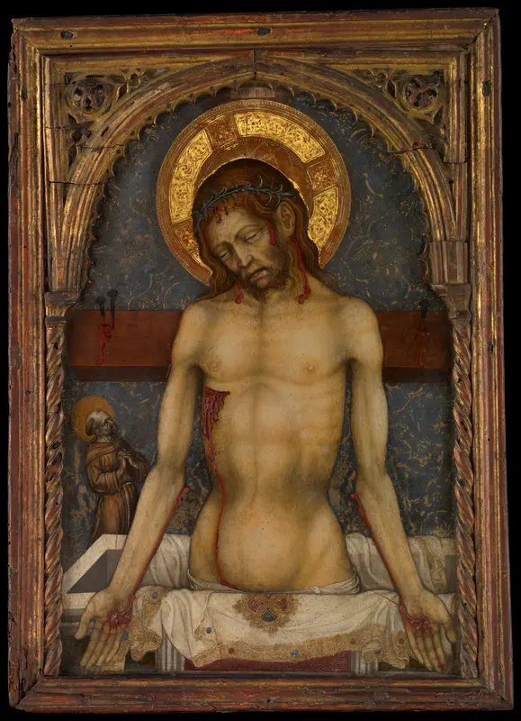 The Man of Sorrows Wall Art by Michele Giambono (Michele Giovanni Bono) - High-Resolution Digital Print