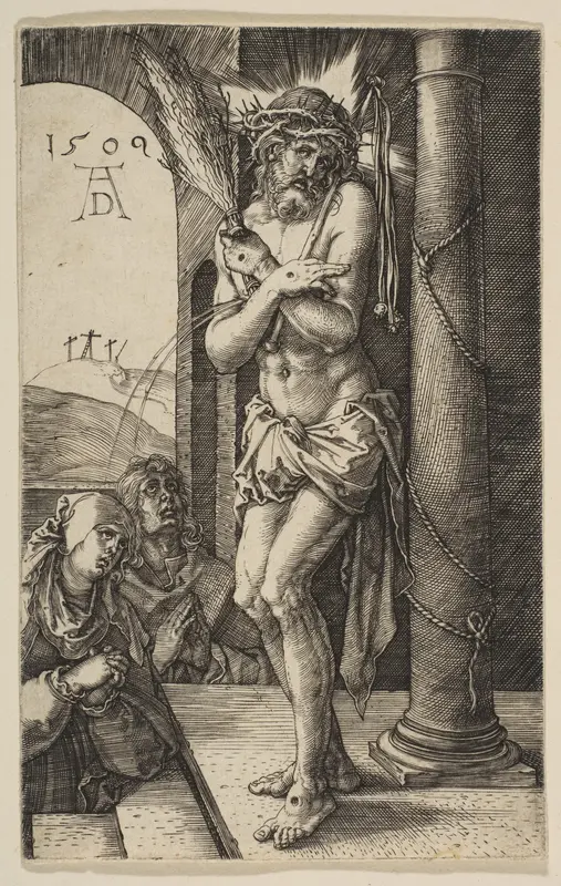 The Man of Sorrows, from "The Passion" Wall Art by Albrecht Dürer - High-Resolution Digital Print