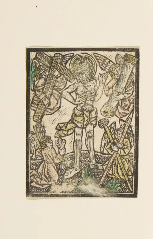 The Man of Sorrows with Angels Wall Art by Anonymous, German, 15th century - High-Resolution Digital Print