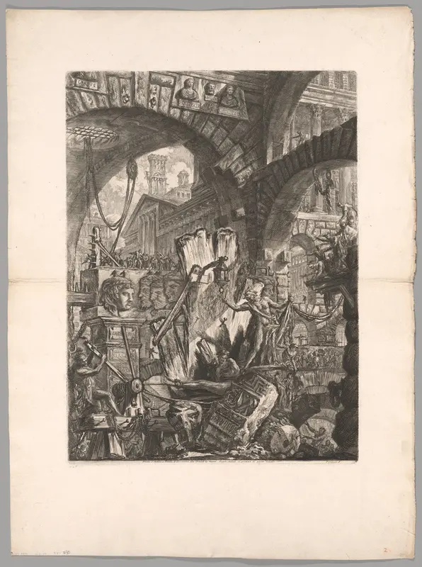 The Man on the Rack, plate 2 from Imaginary Prisons