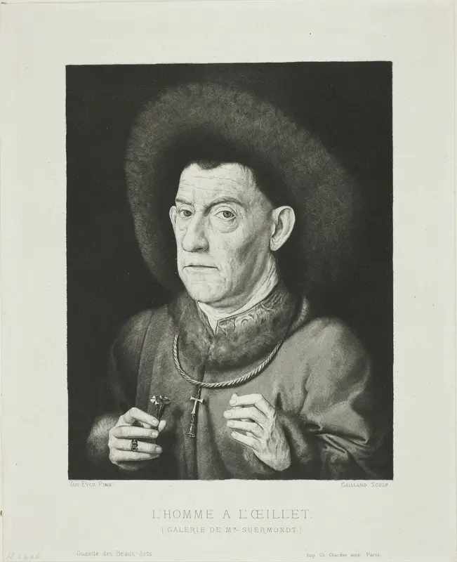 The Man with the Pink Wall Art by Claude Ferdinand Gaillard - High-Resolution Digital Print