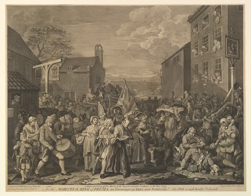 The March to Finchley (A Representation of the March of the Guards towards Scotland in the Year 1745) Wall Art by Luke Sullivan - High-Resolution Digital Print