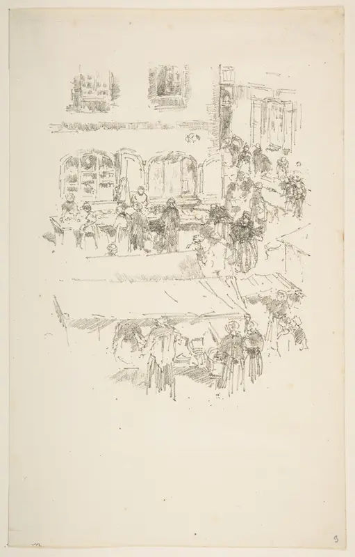 The Market Place, Vitré Wall Art by James McNeill Whistler - High-Resolution Digital Print