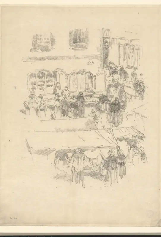 The Market-Place, Vitré Wall Art by Thomas Robert Way - High-Resolution Digital Print