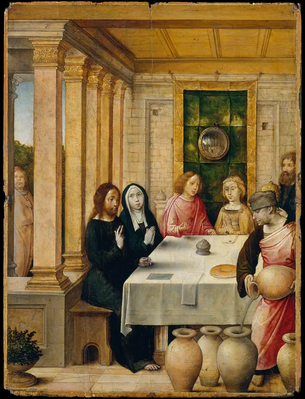 The Marriage Feast at Cana Wall Art by Juan de Flandes - High-Resolution Digital Print