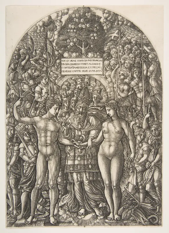 The Marriage of Adam and Eve, from The Apocalypse Wall Art by Jean Duvet - High-Resolution Digital Print