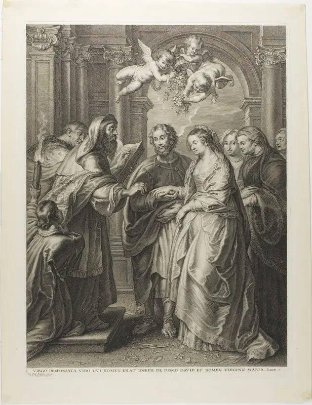 The Marriage of the Virgin Wall Art by Schelte Adamsz. Bolswert - High-Resolution Digital Print