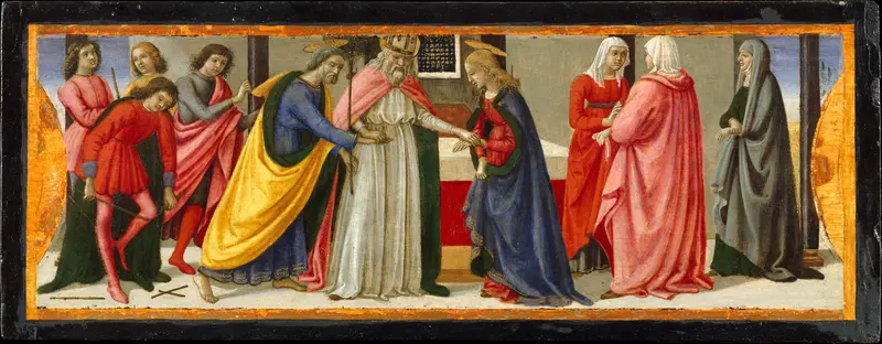 The Marriage of the Virgin Wall Art by Davide Ghirlandaio (David Bigordi) - High-Resolution Digital Print