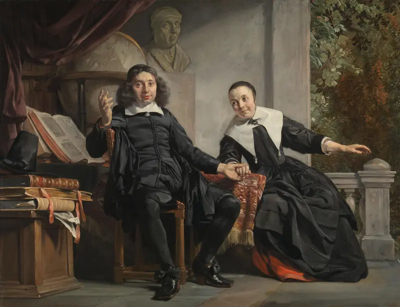 The Married Couple Abraham Casteleyn and Margarieta van Bancken Wall Art by Unknown - High-Resolution Digital Print