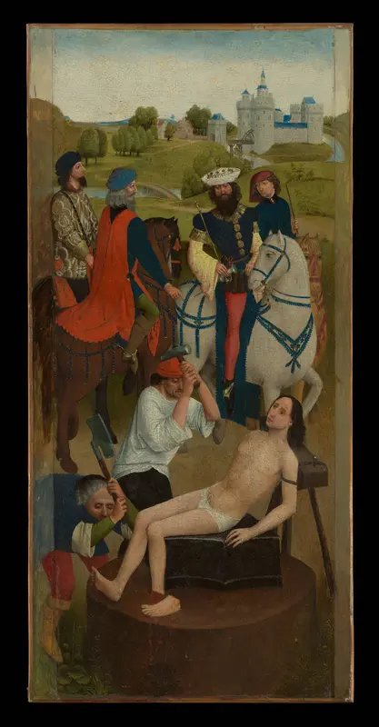 The Martyrdom of Saint Adrian; The Martyrdom of Two Saints, Possibly Ache and Acheul Wall Art by Northern French Painter - High-Resolution Digital Print