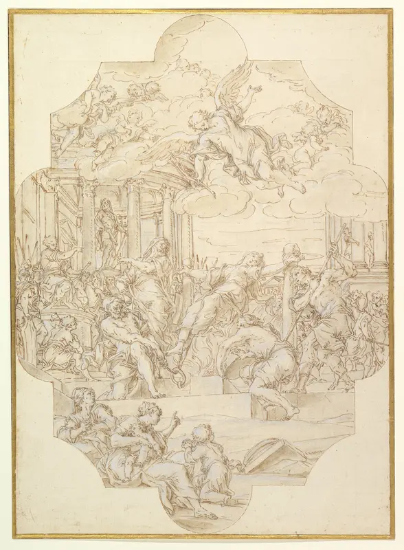 The Martyrdom of Saint Anastasia Wall Art by Michelangelo Cerruti ("Il Candelottaro") - High-Resolution Digital Print