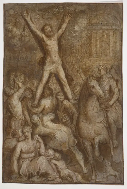 The Martyrdom of Saint Andrew Wall Art by Otto van Veen - High-Resolution Digital Print