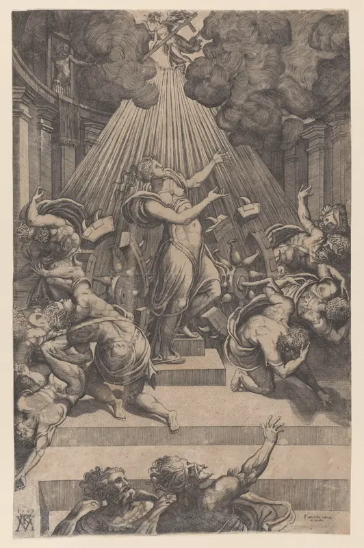 The Martyrdom of Saint Catherine Wall Art by Mario Cartaro - High-Resolution Digital Print