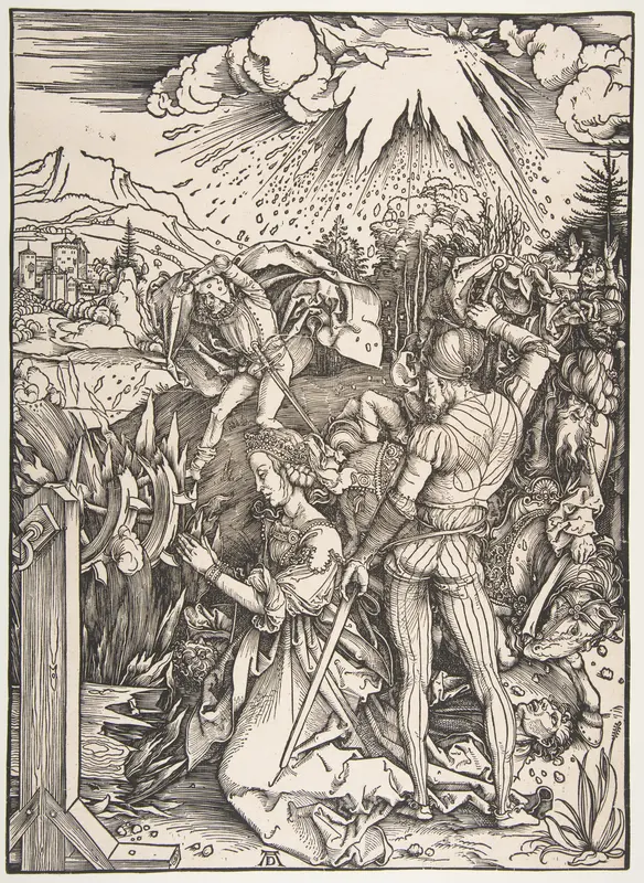 The Martyrdom of Saint Catherine Wall Art by Albrecht Dürer - High-Resolution Digital Print