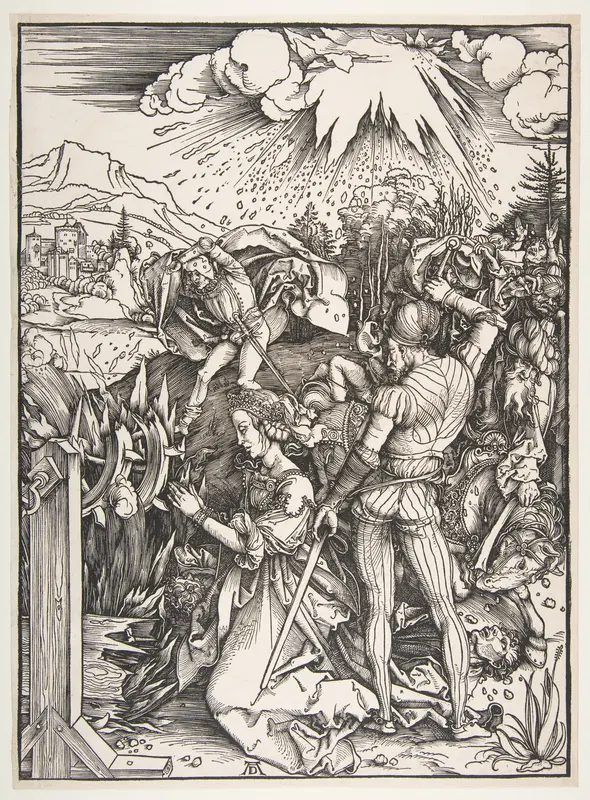 The Martyrdom of Saint Catherine of Alexandria Wall Art by Albrecht Dürer - High-Resolution Digital Print