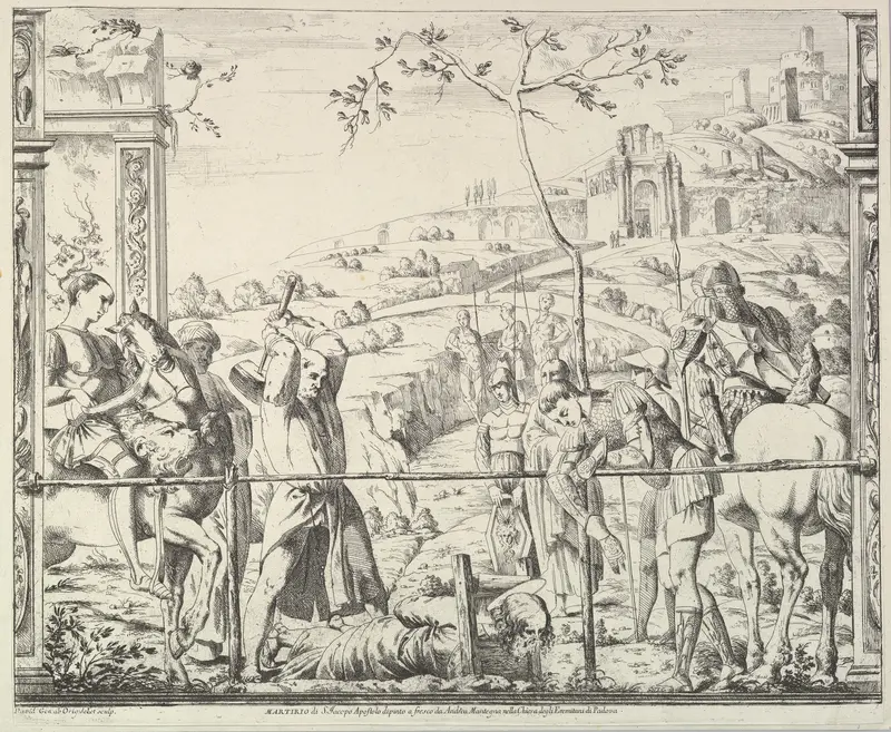 The Martyrdom of Saint James, from "The Story of Saints James and Christopher in the Eremitani Chapel"