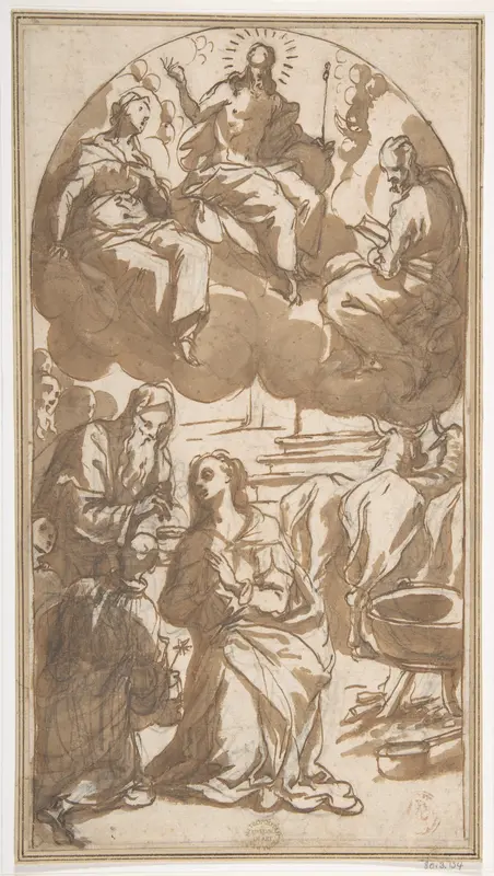 The Martyrdom of Saint Lucy (Her Last Communion before Being Dragged by Oxen) Wall Art by Giovanni Battista Maganza il Giovane - High-Resolution Digital Print