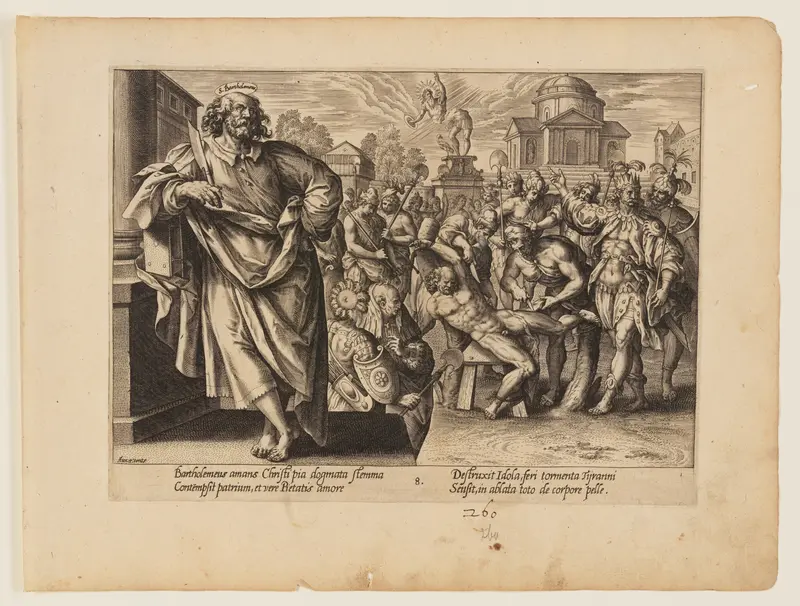 The Martyrdom of St Bartholomew, from The Martyrdom of Christ and the Apostles