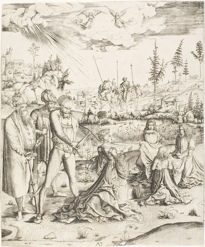 The Martyrdom of St. Catherine Wall Art by Master MZ - High-Resolution Digital Print