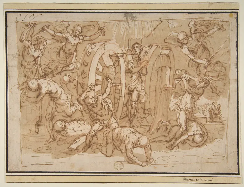 The Martyrdom of St. Catherine of Alexandria Wall Art by Bernardino Poccetti - High-Resolution Digital Print