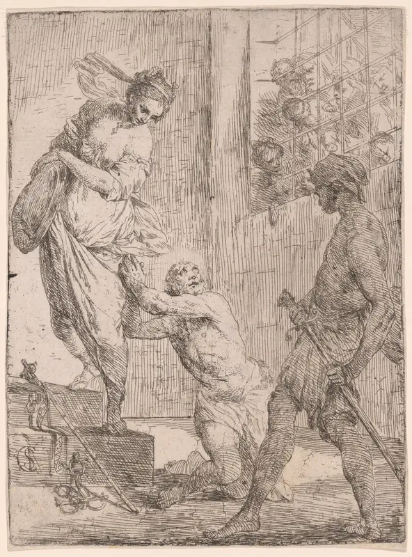 The Martyrdom of St. John the Baptist Wall Art by Carlo Saraceni - High-Resolution Digital Print