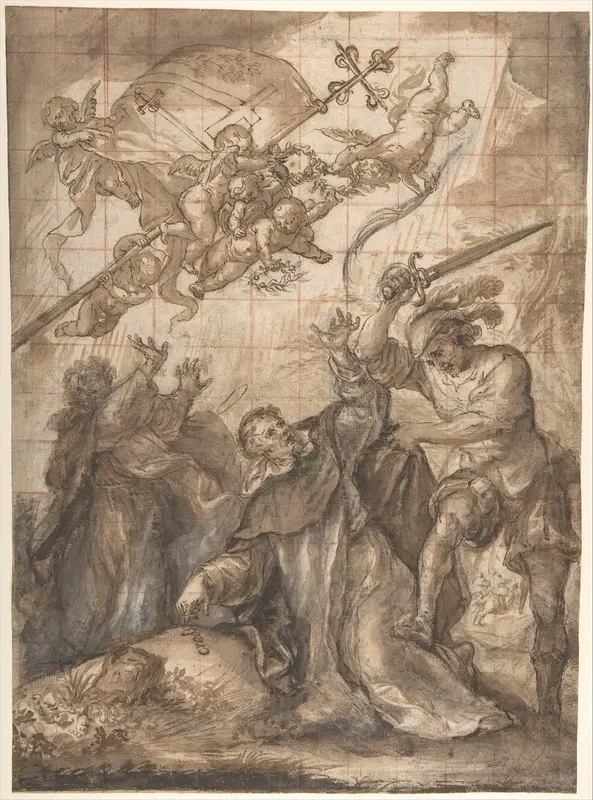 The Martyrdom of St. Peter Martyr Wall Art by Francisco Camilo - High-Resolution Digital Print