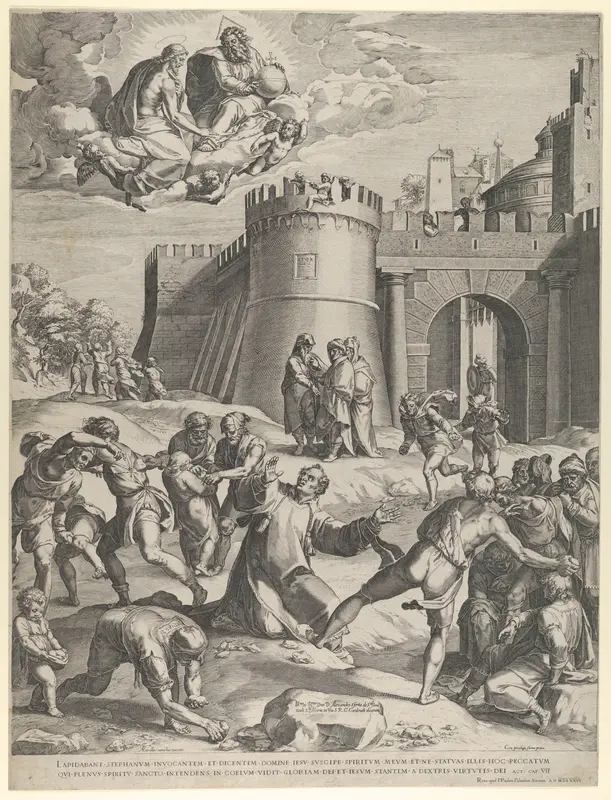 The Martyrdom of St Stephen Wall Art by Cornelis Cort - High-Resolution Digital Print